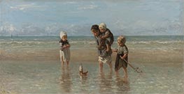 Kinder des Meeres, 1872 von Jozef Israels | Leinwand Kunstdruck