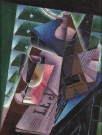Coffee Grinder and Glass | Juan Gris | Painting Reproduction