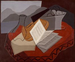Violin before an Open Window | Juan Gris | Painting Reproduction