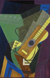 Gitarre auf Tisch, 1916 von Juan Gris | Kunstdruck