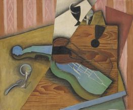 Die Geige, 1913 von Juan Gris | Leinwand Kunstdruck