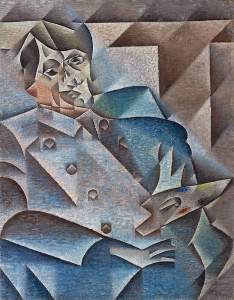 Juan Gris | Porträt von Pablo Picasso, 1912 | Giclée Leinwand Kunstdruck