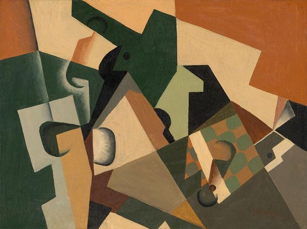 Glass and Checkerboard, c.1917 | Juan Gris | Giclée Canvas Print