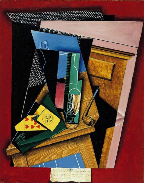 Stillleben mit einem Gedicht, 1915 | Juan Gris