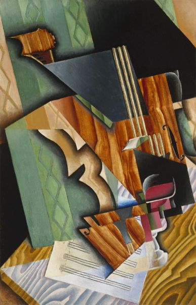 Violine und Glas, 1915 | Juan Gris