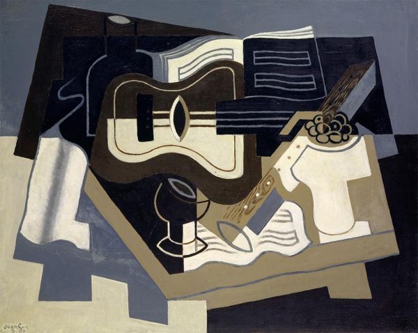 Gitarre und Klarinette, 1920 | Juan Gris | Giclée Leinwand Kunstdruck