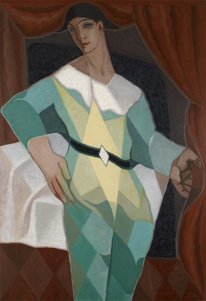 Juan Gris | Arlequin, 1925 | Giclée Leinwand Kunstdruck