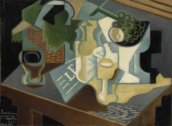 Tisch vor dem Gebäude, 1919 | Juan Gris