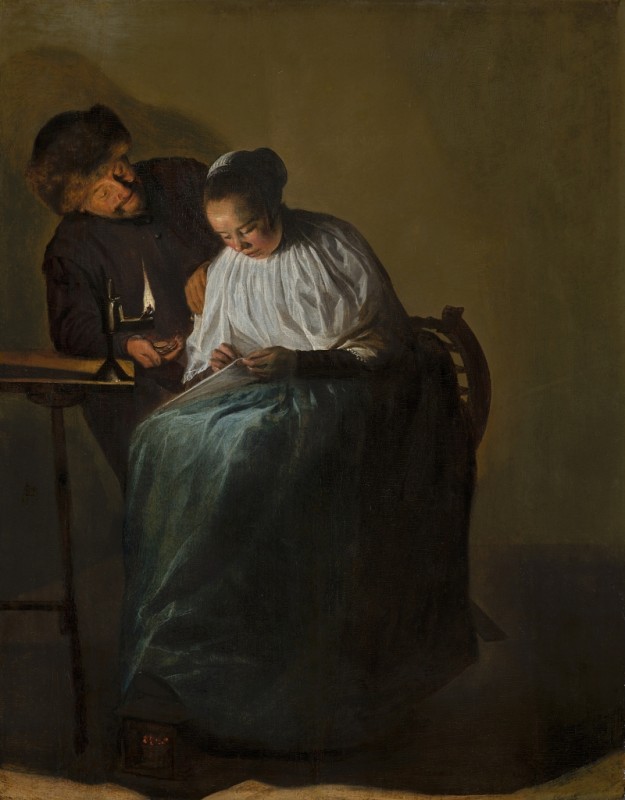 Young Woman Being Accosted by a Man, 1631 | Judith Leyster | Giclée Canvas Print