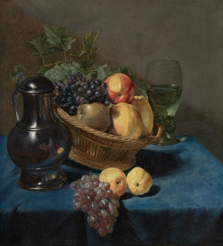 Stillleben mit einem Obstkorb, c.1635/40 | Judith Leyster | Giclée Leinwand-Kunstdruck