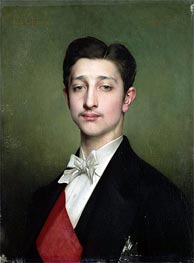 Portrait of Eugene-Louis-Napoleon Bonaparte, 1874 von Jules Joseph Lefebvre | Leinwand Kunstdruck