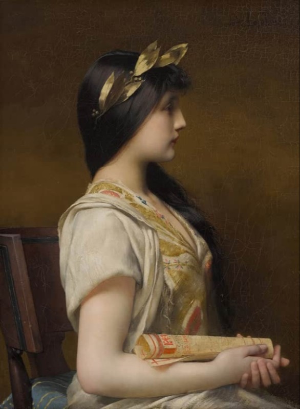 Sappho, n.d. | Jules Joseph Lefebvre | Giclée Leinwand-Kunstdruck