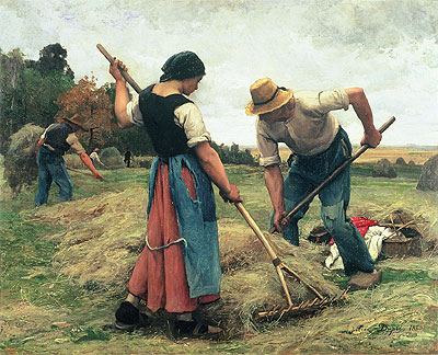 Haymaking, 1880 | Julien Dupre | Giclée Leinwand Kunstdruck
