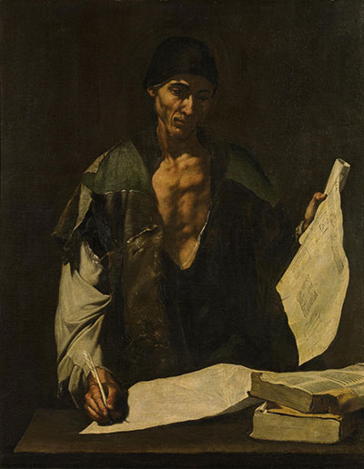 Archimedes, c.1630 von Jusepe de Ribera | Leinwand-Kunstdruck