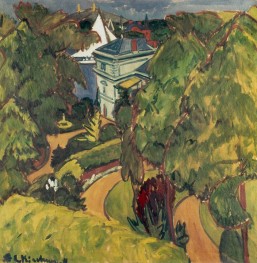 Landscape (Villa at Guenau), 1911 by Ernst Ludwig Kirchner | Canvas Print