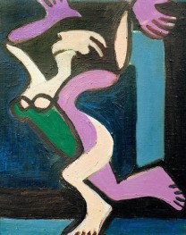 Dancing Female Nude, Gret Palucca, 1929 by Ernst Ludwig Kirchner | Canvas Print