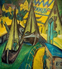 Harbor by Burgstaaken, 1913 | Ernst Ludwig Kirchner