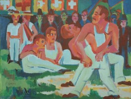 Ringer, 1923 von Ernst Ludwig Kirchner | Leinwand-Kunstdruck