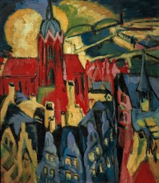 Frankfurt Cathedral, 1916 by Ernst Ludwig Kirchner | Canvas Print