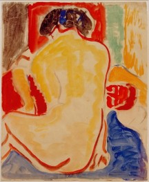 Yellow Back Nude, 1909 | Ernst Ludwig Kirchner