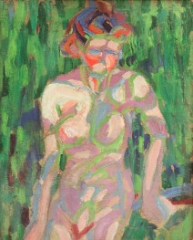 Naked Girl with Branch Shadows, 1905 | Ernst Ludwig Kirchner