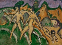 Woman Striding into the Sea, 1912 by Ernst Ludwig Kirchner | Canvas Print