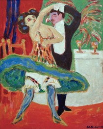 Varieté (English dancers), 1909 by Ernst Ludwig Kirchner | Canvas Print