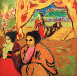 Japanese Theatre, 1909 by Ernst Ludwig Kirchner | Canvas Print