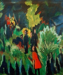 Graef Garden in Jena, 1916 by Ernst Ludwig Kirchner | Canvas Print