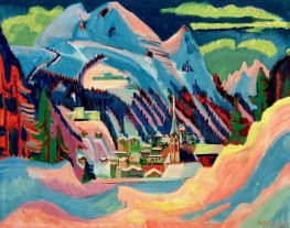 Davos in Snow, 1923 by Ernst Ludwig Kirchner | Canvas Print