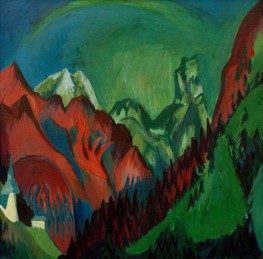 Tinzenhorn – Zügenschlucht bei Mon– stein, 1919 von Ernst Ludwig Kirchner | Leinwand-Kunstdruck