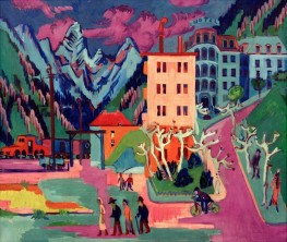 Davos Railway Station, 1925 | Ernst Ludwig Kirchner