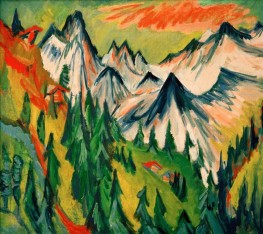 Mountain peak, 1918 | Ernst Ludwig Kirchner