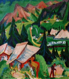 Junkerboden by Stafel from, 1919 by Ernst Ludwig Kirchner | Canvas Print