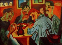 Peasant Lunch, 1920 by Ernst Ludwig Kirchner | Canvas Print