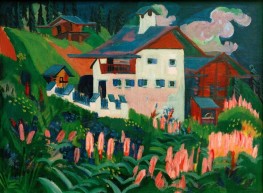 Our House. Our House in the Meadows, 1920 by Ernst Ludwig Kirchner | Canvas Print