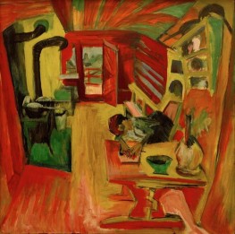 Alp Kitchen, 1918 by Ernst Ludwig Kirchner | Canvas Print