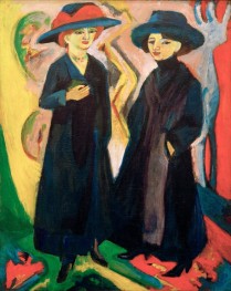 Two Girls (Midinettes), 1924 by Ernst Ludwig Kirchner | Canvas Print