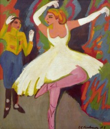 Russian Dancing Couple, 1909 by Ernst Ludwig Kirchner | Canvas Print