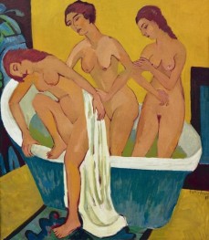 Bathing Women, 1915 by Ernst Ludwig Kirchner | Canvas Print