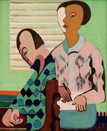 The Paar. Self-Portrait with Erna, 1934 by Ernst Ludwig Kirchner | Canvas Print