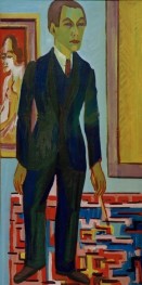 Stehender Maler. Selbstporträt, 1924 | Ernst Ludwig Kirchner