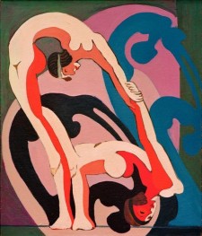 Acrobats – Sculpture, 1932 by Ernst Ludwig Kirchner | Canvas Print