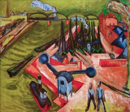 Frankfurt West Harbour, 1916 | Ernst Ludwig Kirchner