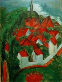 Mountain on Fehmarn, 1912 by Ernst Ludwig Kirchner | Canvas Print