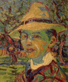 Self-Portrait with pipe, 1907 | Ernst Ludwig Kirchner