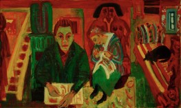 The living room, 1920 | Ernst Ludwig Kirchner