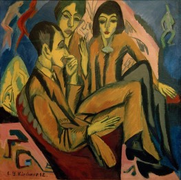 Artists' Group (Conversation of Artists), 1913 | Ernst Ludwig Kirchner