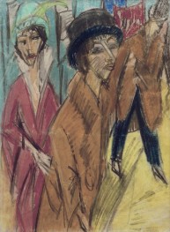 Women on the Street, 1913 by Ernst Ludwig Kirchner | Paper Art Print