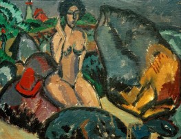 Bathers among Rocks, 1912 by Ernst Ludwig Kirchner | Canvas Print